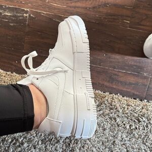 Nike Women's White Air Force 1 pixel